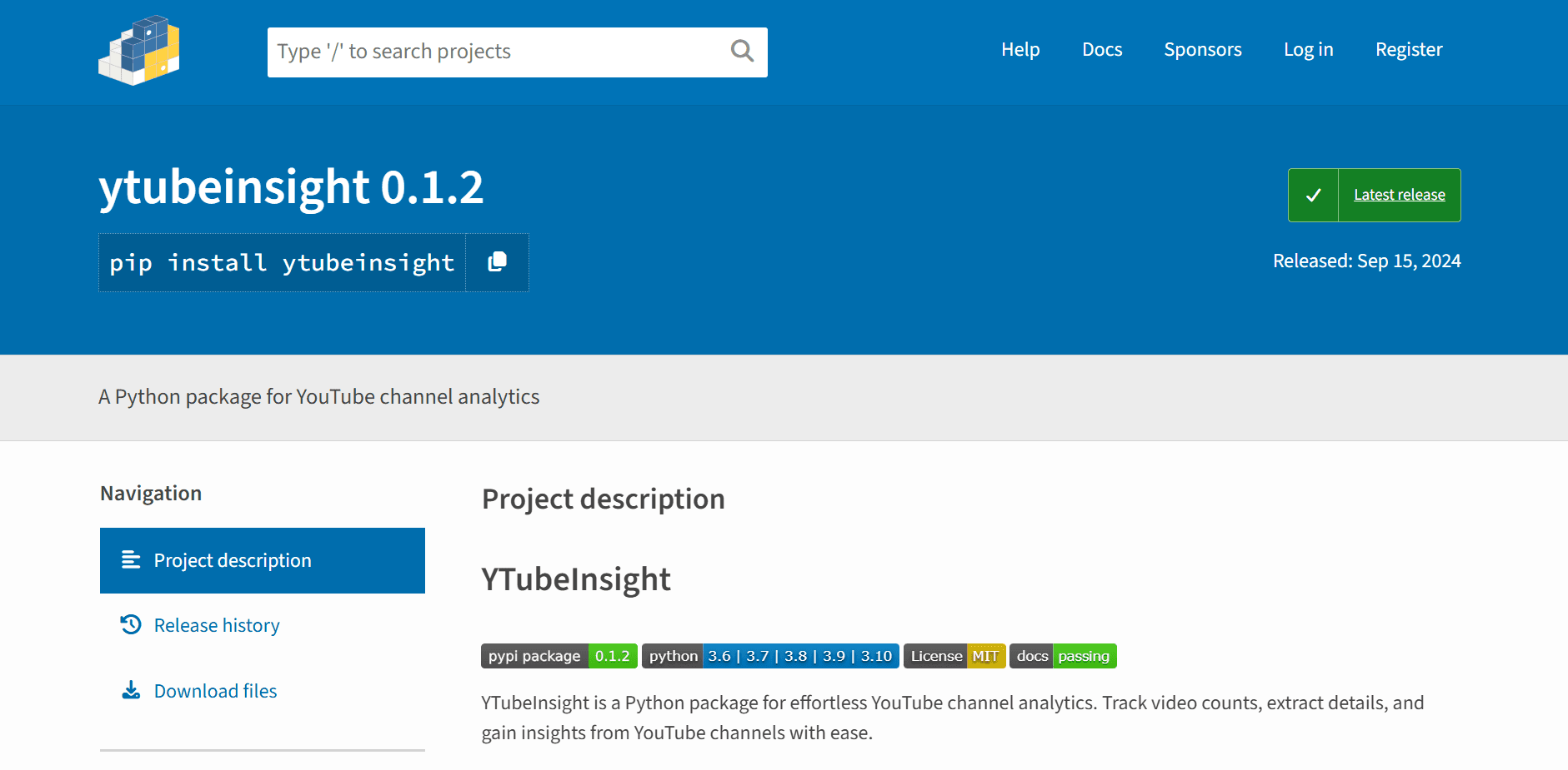 YTubeInsight