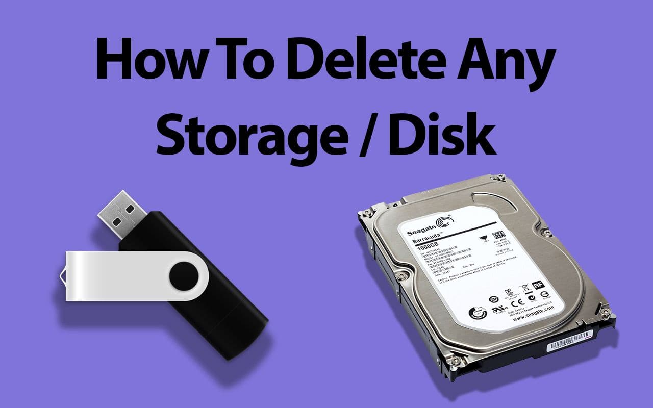 How to Delete a Disk or Storage Device in Windows Using the GUI and the CLI