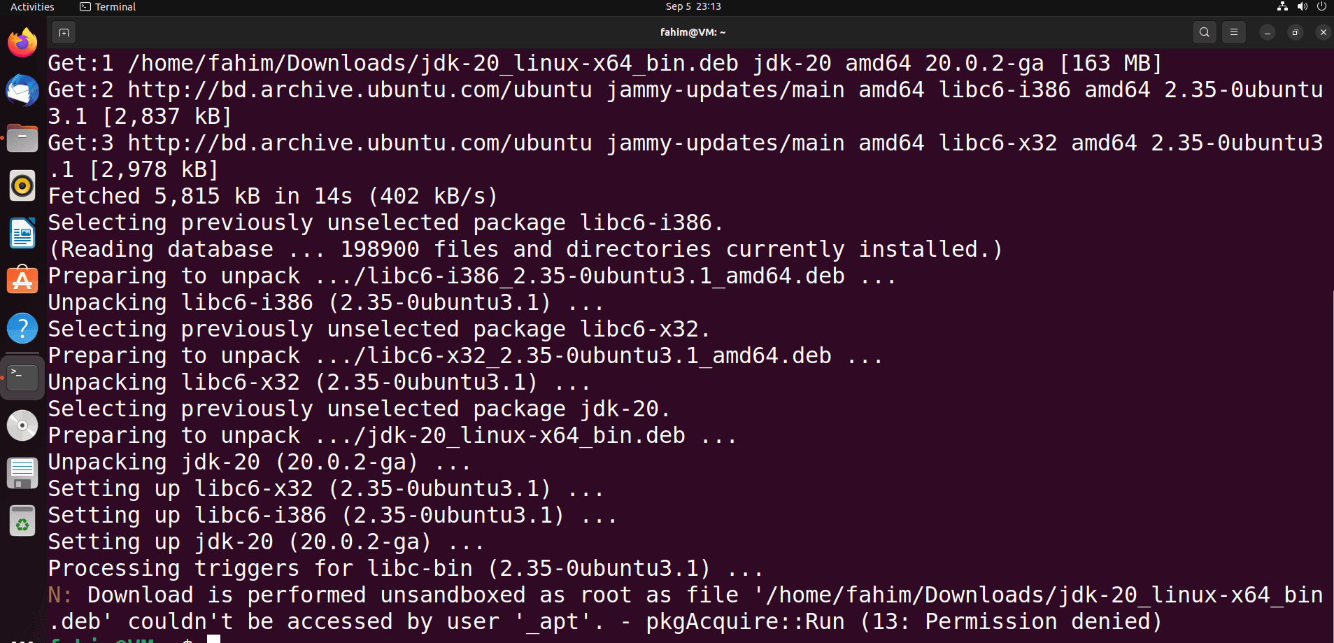 Make sure that you have successfully installed the package before proceeding to the next step.