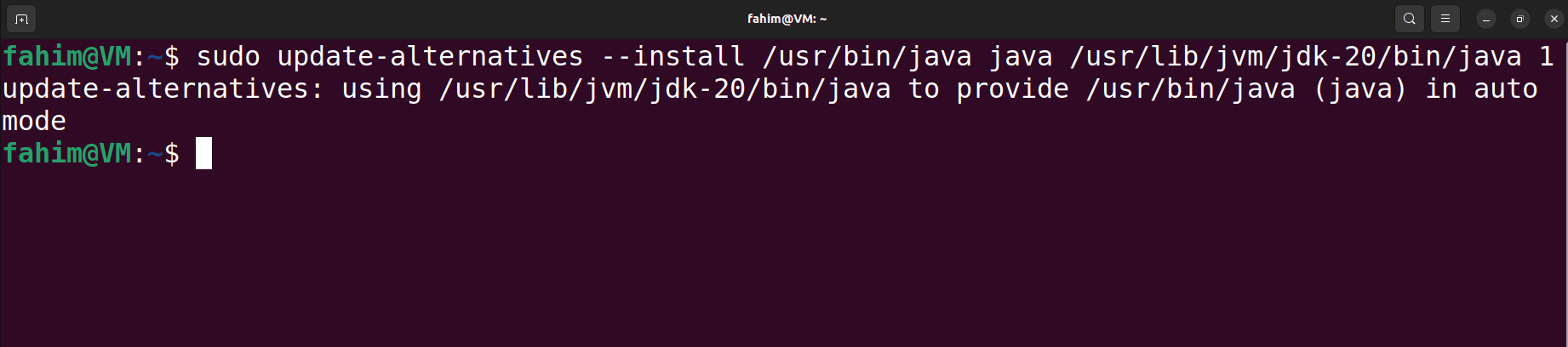 Make sure to change the jdk-version to match your installed JDK version.