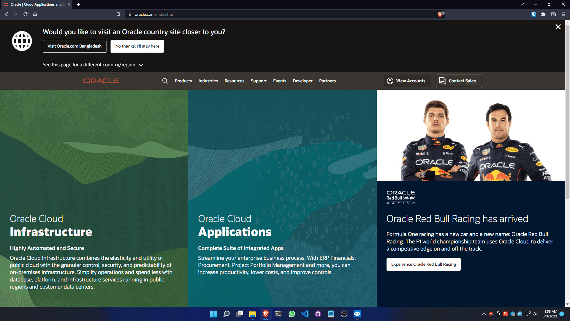 So, go to their website: https://www.oracle.com/.