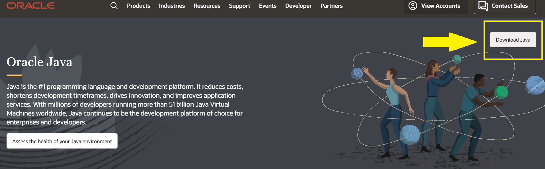 Click Download Java.
