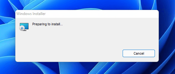 An installation wizard will appear.