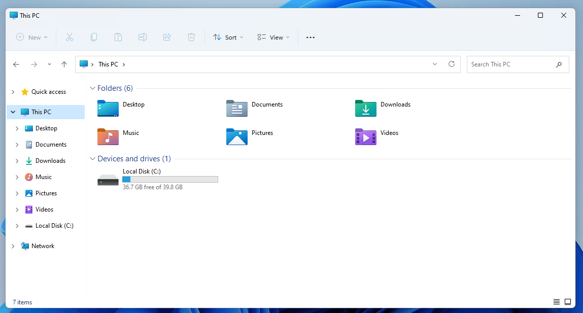 Open the file explorer.