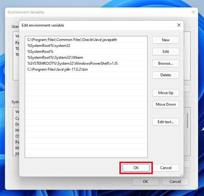 Click OK.