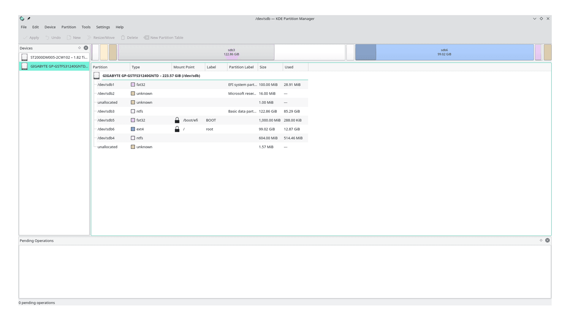 SSD Partitions