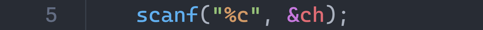 We use ; to indicate the end of a line of code.