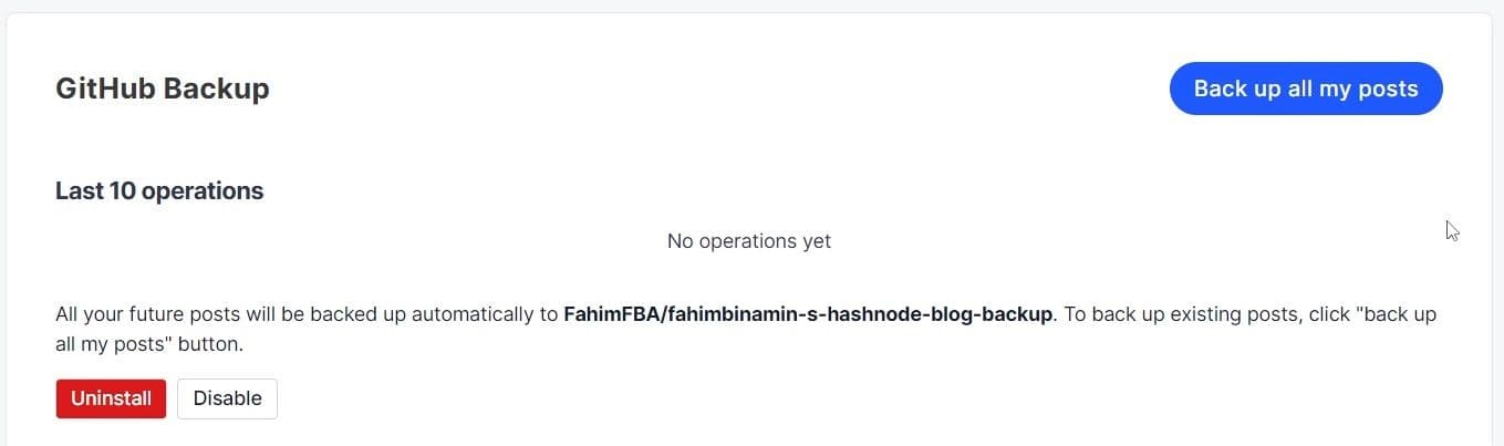 If will redirect you to Hashnode to continue the installation process.