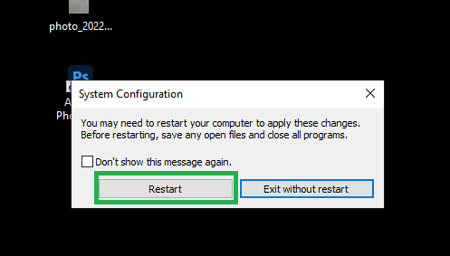 Then click "Apply" and then click "OK".
