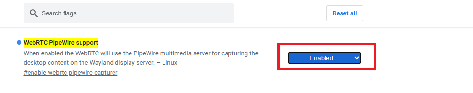 Simply click the drop down menu, and click Enabled.