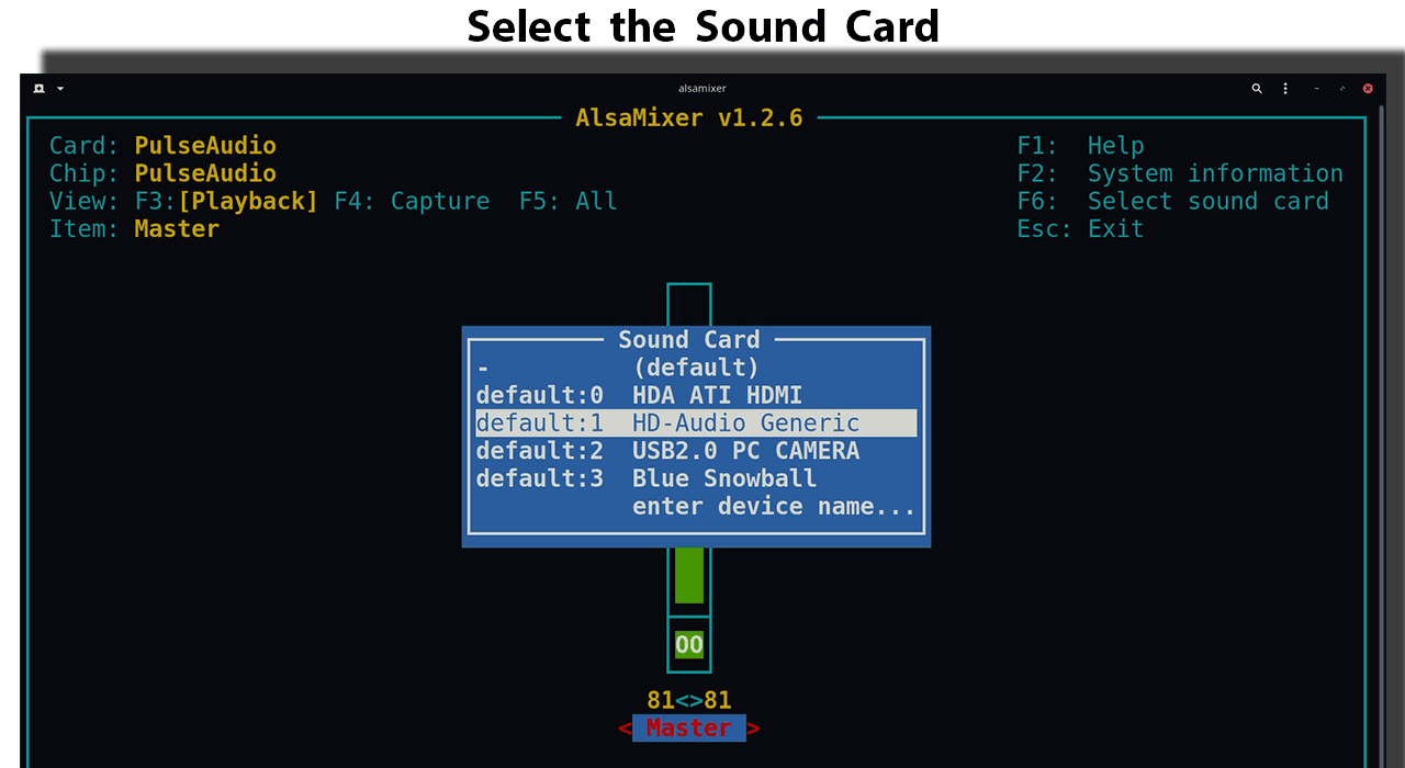 For me, it is default:1 HD-Audio Generic.