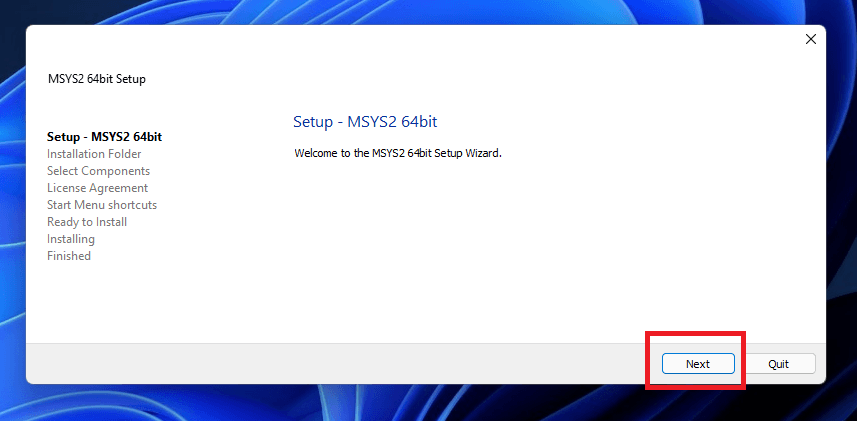 Then click Next.