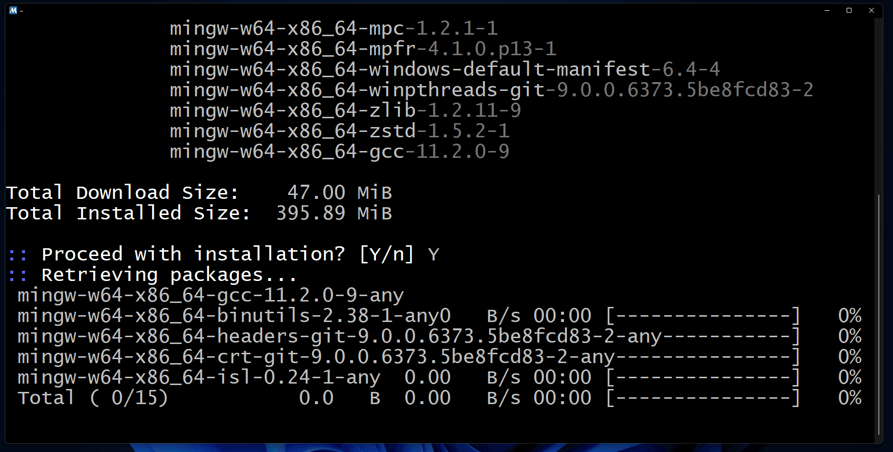 Give it some time to finish the installation process.