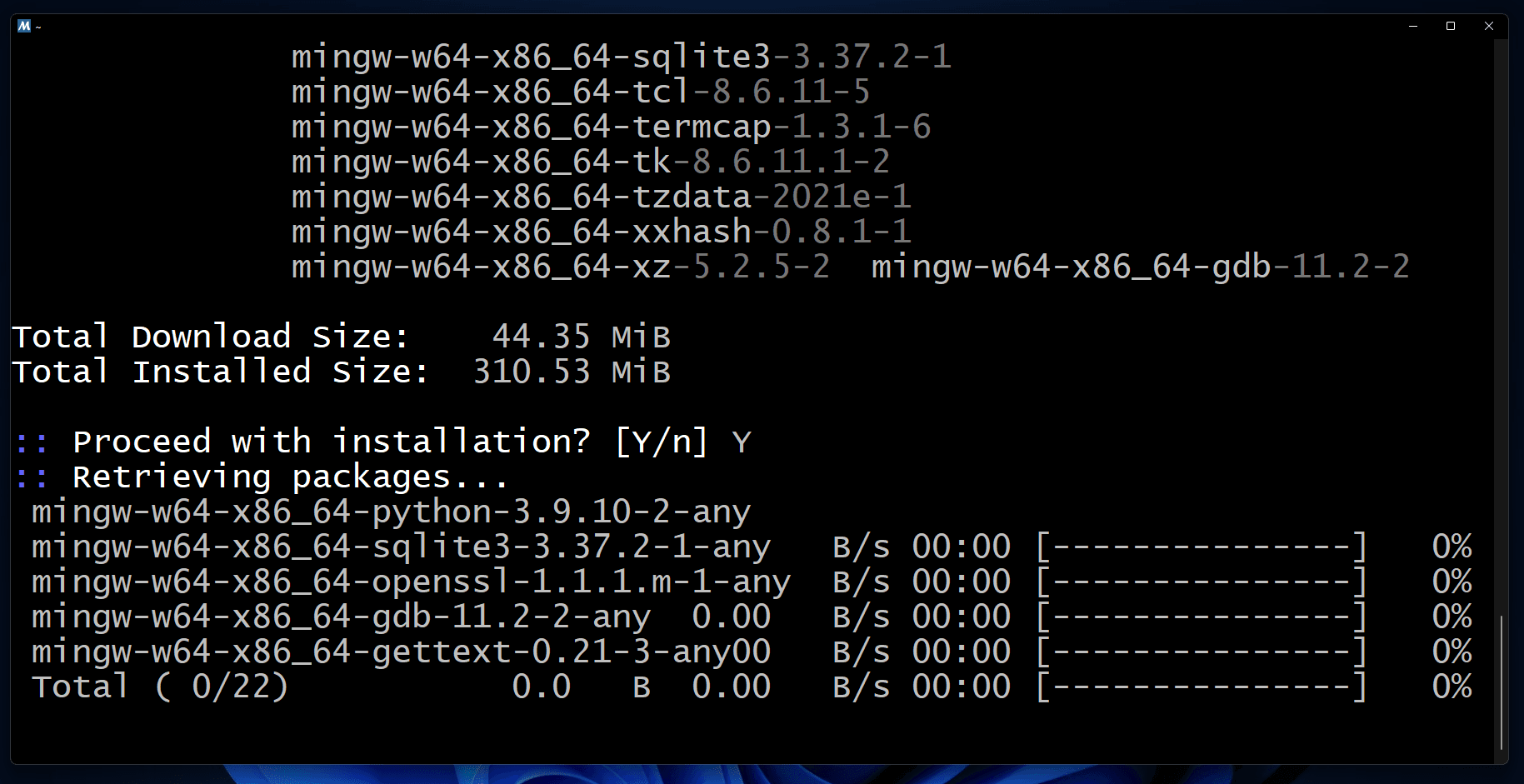 Give it some time to finish the installation.