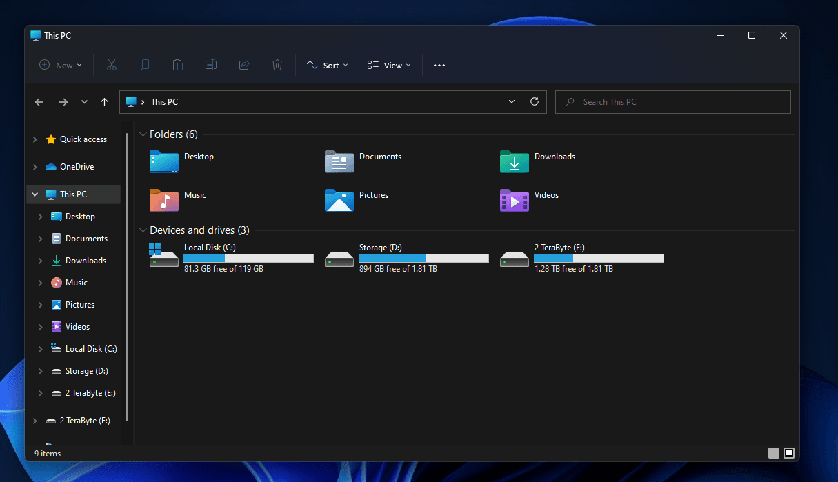 Open the file explorer.