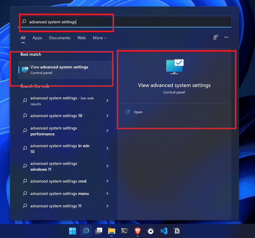 A simple way is to simply click the start button and search for it like the below screenshot.