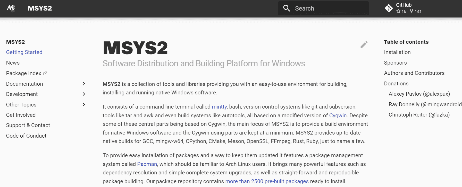 The website looks like below as of today.