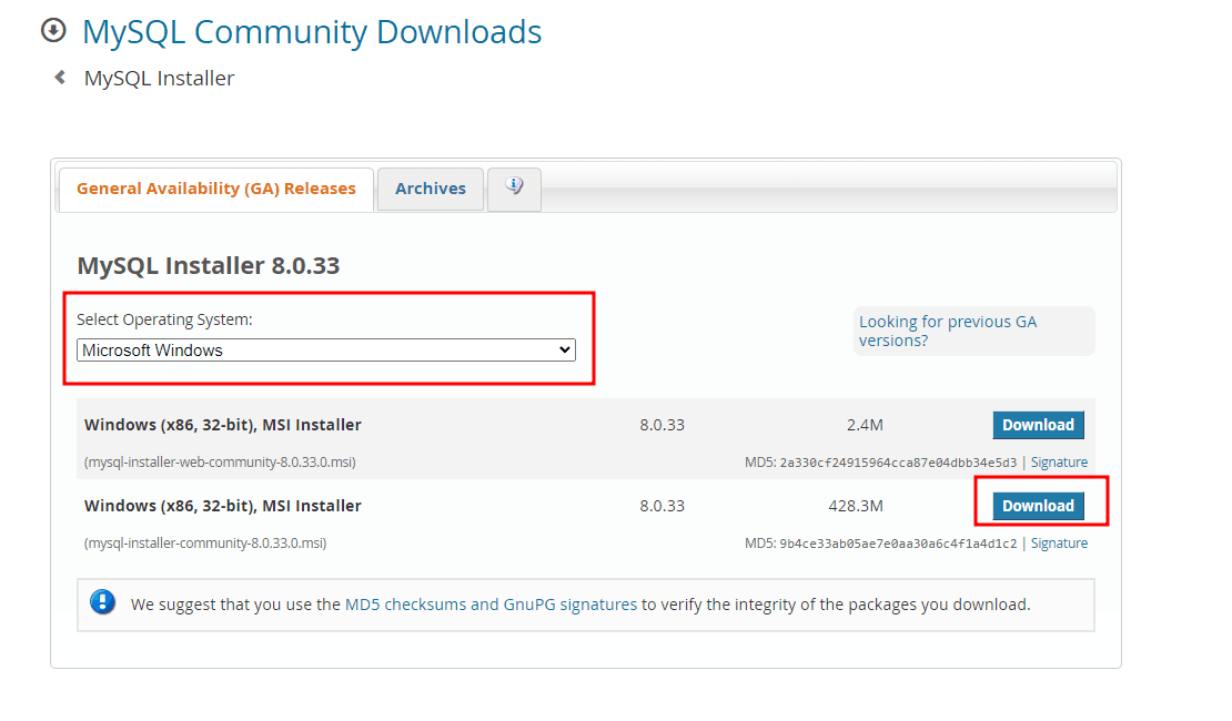 Then download the file which is larger in size.