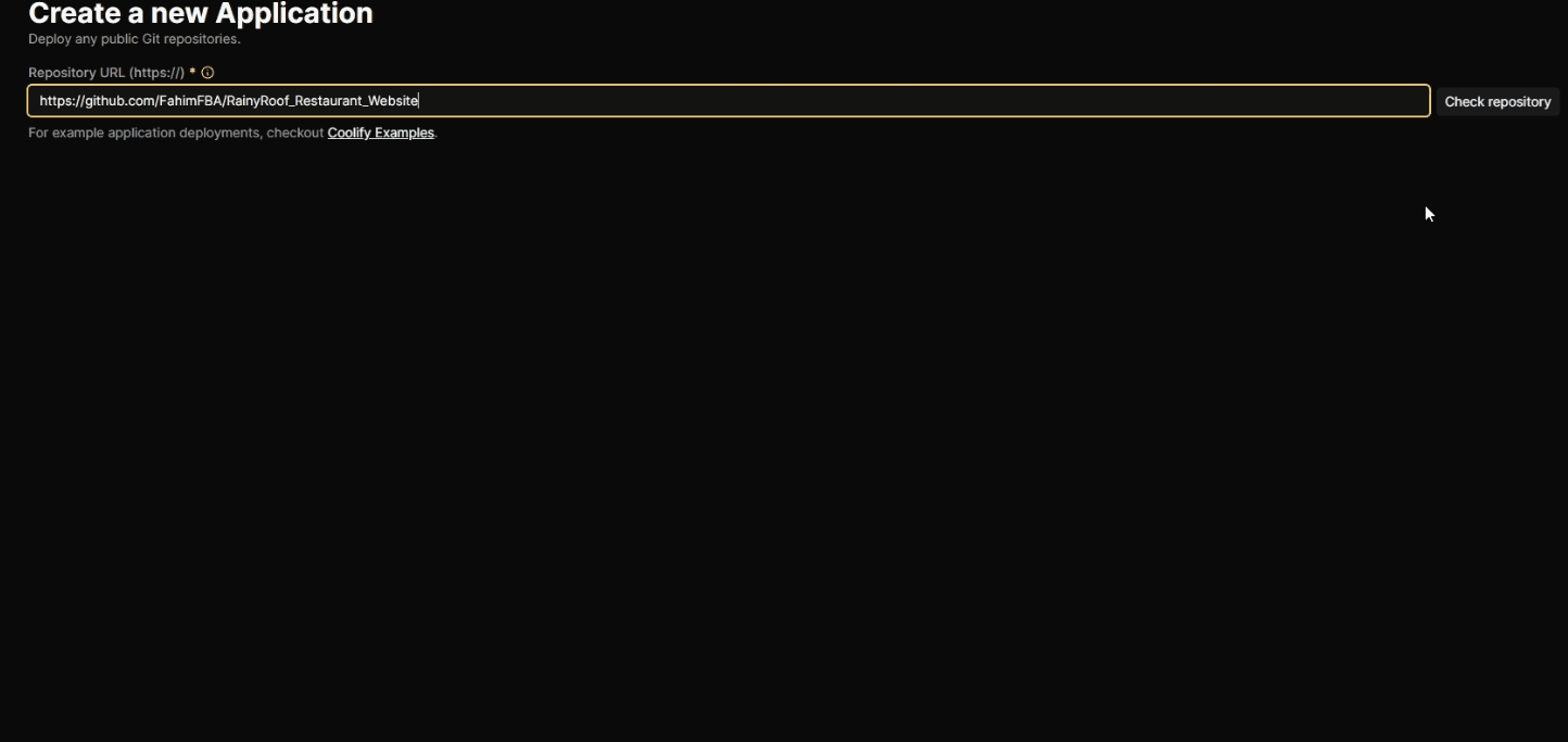 Public repo URL