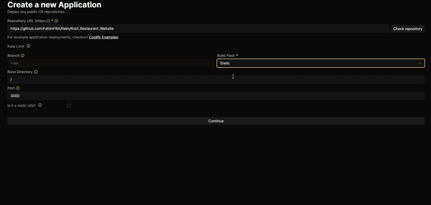 Update project spec