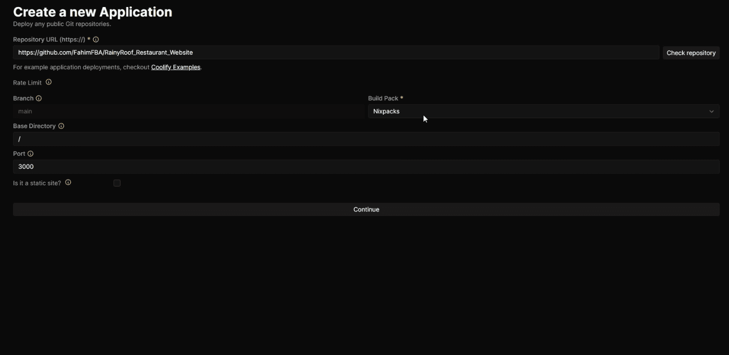 Project config