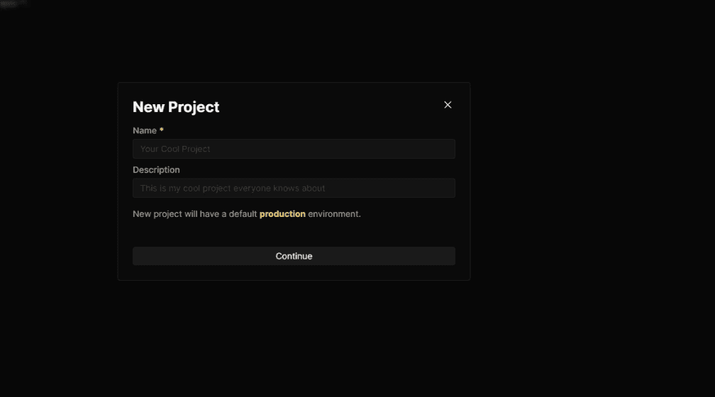 Name and description for the project