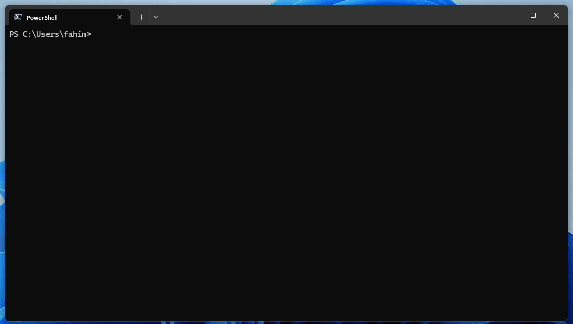 Preview of Windows Terminal on Windows 11
