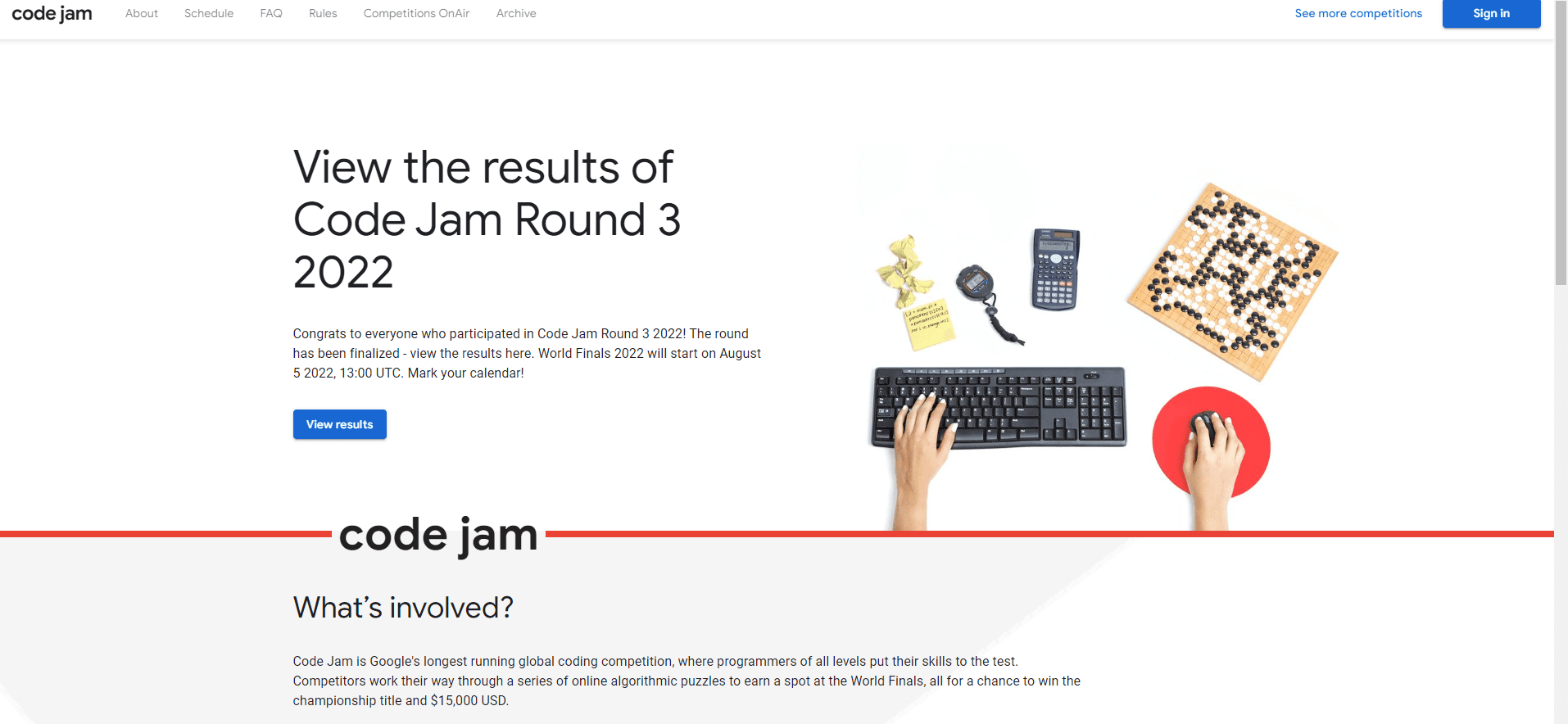 Code Jam banner image